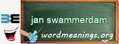 WordMeaning blackboard for jan swammerdam